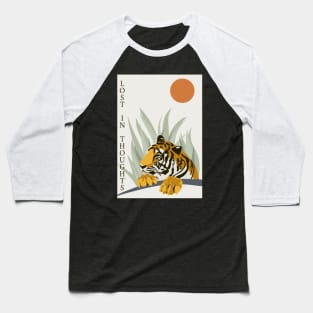 Lost In Thoughts Siberian Malayan Sumatran Bengal Tiger Baseball T-Shirt